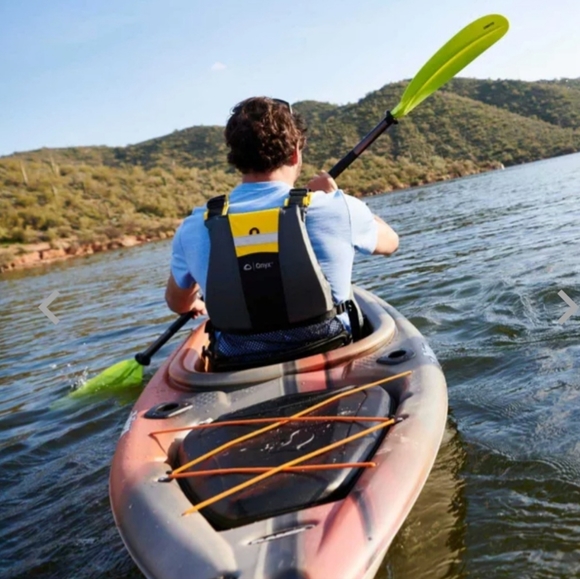 🔴NWOT Onyx MoveVent Dynamic Life Vest (Gray/Yellow, KIDS XL/ADULT X - Picture 9 of 9